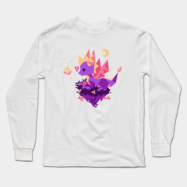Tiny Spyro Long Sleeve T-Shirt by nahamut